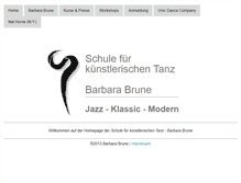 Tablet Screenshot of barbara-brune.de